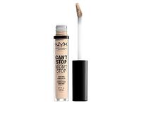 NYX Professional Full Coverage Concealer, 24 Hour Longevity, Can't Stop Won't Stop Contour Makeup Concealer, Matte Finish, Shine Control, Long Lasting, Vegan Formula, Shade: Fair