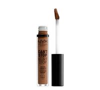 NYX Professional Full Coverage Concealer, 24 Hour Longevity, Can't Stop Won't Stop Contour Makeup Concealer, Matte Finish, Shine Control, Long Lasting, Vegan Formula, Shade: Cappuccino