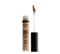 NYX Professional Full Coverage Concealer, 24 Hour Longevity, Can't Stop Won't Stop Contour Makeup Concealer, Matte Finish, Shine Control, Long Lasting, Vegan Formula, Shade: Caramel