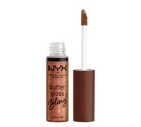 NYX PROFESSIONAL MAKEUP Butter Gloss Bling Lip Gloss, Non Sticky and Shiny Vegan Lip Makeup - Hustla