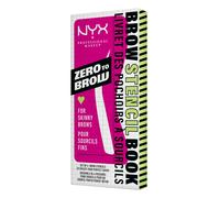 NYX Professional Makeup Brow Stencils for Thin Eyebrows, Set of 4 Templates: Round, Straight, Arched and Extra Long, Zero to Brow