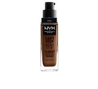 NYX Professional Makeup 24 Hour Full Coverage Lightweight Foundation, Can't Stop Won't Stop, Long Lasting, Waterproof, Vegan Formula, Matte Finish, Shade: Cocoa