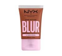 NYX Professional Makeup Blurring Tint Foundation, Medium Coverage, Matte Finish, With Niacinamide, Matcha and Glycerin, 12 Hours Hydrating, Bare With Me Blur, 30 ml, Shade: Warm Caramel