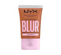 NYX Professional Makeup Blurring Tint Foundation, Medium Coverage, Matte Finish, With Niacinamide, Matcha and Glycerin, 12 Hours Hydrating, Bare With Me Blur, 30 ml, Shade: Medium Tan