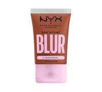 NYX Professional Makeup Blurring Tint Foundation, Medium Coverage, Matte Finish, With Niacinamide, Matcha and Glycerin, 12 Hours Hydrating, Bare With Me Blur, 30 ml, Shade: Warm Caramel