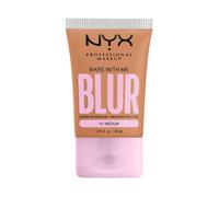 NYX Professional Makeup Blurring Tint Foundation, Medium Coverage, Matte Finish, With Niacinamide, Matcha and Glycerin, 12 Hours Hydrating, Bare With Me Blur, 30 ml, Shade: Medium