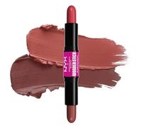 NYX Professional Makeup Blush, With Hyaluronic Acid for Hydration, Blendable Texture, Vegan, Wonder Stick, Dual-Ended Contour Stick, Shade: Coral + Deep Peach