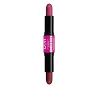 NYX Professional Makeup Blush, With Hyaluronic Acid, Hydrates, Blendable Texture, Vegan, Wonder Stick, Deep Magenta + Ginger
