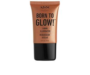 NYX Professional Makeup Born to Glow Liquid Illuminator, Liquid Shimmer Makeup, Highlighter, Foundation Base, Vegan Formula, Shade: Sun Goddess