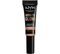 NYX Professional Makeup Born to Glow Radiant Concealer, Iridescent Finish, Reduces Under Eye Circles, Highlight and Contour, Vegan Formula, Shade: Medium Olive