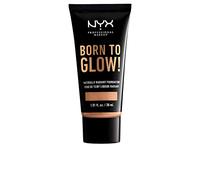 NYX Professional Makeup Born to Glow Radiant Foundation, Iridescent Finish, Buildable Medium Coverage, Vegan Formula, Shade: Medium Olive