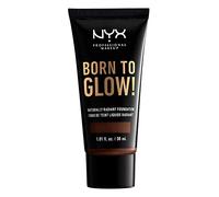 NYX Professional Makeup Born to Glow Radiant Foundation, Iridescent Finish, Buildable Medium Coverage, Vegan Formula