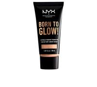 NYX Professional Makeup Born to Glow Radiant Foundation, Iridescent Finish, Buildable Medium Coverage, Vegan Formula, Shade: Vanilla