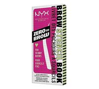 NYX Professional Makeup Brow Stencils for Thin Eyebrows, Set of 4 Templates: Round, Straight, Arched and Extra Long, Zero to Brow