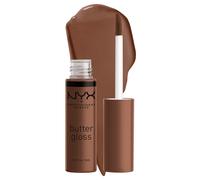 NYX PROFESSIONAL MAKEUP Butter Gloss Brown Sugar Non-Sticky Lip Gloss - Fudge Me (Warm Brown)