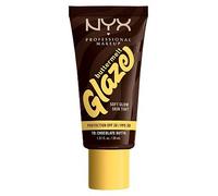 NYX Professional Makeup Buttermelt Glaze Soft Glow Skin Tint + SPF/FPS 30 Foundation (Various Shades) - Chocolate