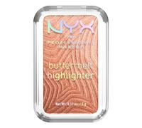 NYX Professional Makeup Buttermelt Highlighter, Powder Highlighter, 12 HR Wear, Fade & Transfer Resistant, Buildable, High Impact Glow, Butta in Bronze, 1 Count