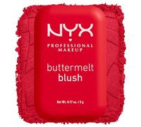 NYX Professional Makeup Buttermelt Powder Blush, Shade: Butta Cherry Pop | Infused with mango butter, almond butter, & shea butter. Fade & transfer resistant. Up to 12 hours of wear.