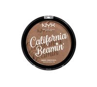 NYX Professional Makeup California Beamin' Face and Body Bronzer, Shimmery Pressed Powder, Large Format, Vegan Formula, Satin Finish, 14 g, Shade: The Golden One