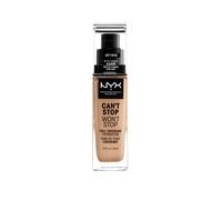 NYX Professional Makeup Can't Stop Won't Stop Full Coverage Foundation, Long Lasting, Waterproof, Vegan Formula, Matte Finish, Shade: Mocha