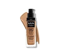 NYX Professional Makeup Can't Stop Won't Stop Full Coverage Foundation, Long Lasting, Waterproof, Vegan Formula, Matte Finish, Shade: Camel