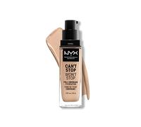 NYX Professional Makeup Can't Stop Won't Stop Full Coverage Foundation, Long Lasting, Waterproof, Vegan Formula, Matte Finish, Shade: Vanilla