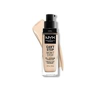 NYX Professional Makeup Can't Stop Won't Stop Full Coverage Foundation, Long Lasting, Waterproof, Vegan Formula, Matte Finish, Shade: Pale