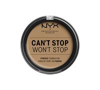 NYX Professional Makeup Can't Stop Won't Stop Full Coverage Powder Foundation, Matte Finish, Shine Control, Long Lasting, Vegan Formula, Shade: Caramel