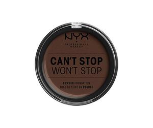 NYX Professional Makeup Can't Stop Won't Stop Full Coverage Powder Foundation, Matte Finish, Shine Control, Long Lasting, Vegan Formula, Shade: Deep Espresso