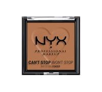NYX Professional Makeup Can't Stop Won't Stop Mattifying Lightweight Powder, All-Day Matte & Smooth Powder Infused with Oil-Absorbing Rice Powder, Mocha