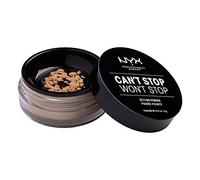 NYX Professional Makeup Can't Stop Won't Stop Setting Powder, Loose Format, Matte Finish, Oil Absorbing, Vegan Formula, Shade: Medium