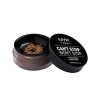 NYX Professional Makeup Can't Stop Won't Stop Setting Powder, Loose Format, Matte Finish, Oil Absorbing, Vegan Formula, Shade: Medium Deep