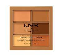 NYX Professional Makeup Conceal, Correct, Contour Palette, With Six Shades in Each Set, Creamy Textures, Shade: Deep