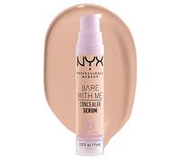 NYX Professional Makeup Concealer Serum, Combats Dark Circles, Acne, Redness and Irritation, 24 Hours of Hydration, Medium Coverage, Bare With Me, Light, 9.6ml