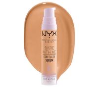 NYX Professional Makeup Concealer Serum, Combats Dark Circles, Acne, Redness and Irritation, 24 Hours of Hydration, With Cica, Tremella Mushroom and Green Tea, Bare With Me, 9.6 ml, Medium Golden