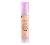 NYX Professional Makeup Concealer Serum, Combats Dark Circles, Acne, Redness and Irritation, 24 Hours of Hydration, With Cica, Tremella Mushroom and Green Tea, Bare With Me, 9.6 ml, Medium Vanilla