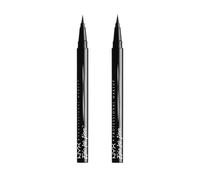 NYX PROFESSIONAL MAKEUP Epic Ink Liner, Waterproof Liquid Eyeliner, Black (Pack of 2), Vegan Formula