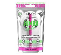 NYX Professional Makeup False Lash System, Long-lasting 12h Wear, Invisible Bands, Re-Usable Up to x15, Vegan Lashes, Jumbo Lash! Set, Fringe Glam Kit