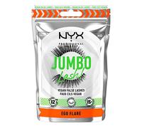 NYX Professional Makeup False Lashes, Long-lasting 12h Wear, Invisible Bands, Re-Usable up to x15, Vegan Lashes, Jumbo Lash!, For Thick, Long & Voluminous Lashes, Ego Flare