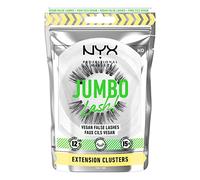 NYX Professional Makeup False Lashes, Long-lasting 12h Wear, Invisible Bands, Re-Usable up to x15, Vegan Lashes, Jumbo Lash!, Extension Clusters