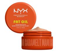 NYX Body Butter, Fat Oil Whipped Body Moisturiser - Caramelt Mami, Golden Warm Glow Finish, 24hr Hydration with Shea Butter & Avocado Oil, Fast Absorbing, Vegan