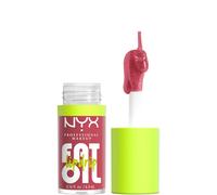 NYX Professional Makeup Lip Gloss, High Shine, Non-Sticky Finish, 12 Hours Hydrating, Fat Applicator, With Squalane, Raspberry and Cloudberry Oils, Fat Oil Lip Drip, Shade: Chillin' Like A Villain