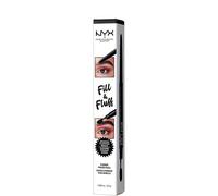 NYX Professional Makeup, Fill & Fluff Eyebrow Pomade Pencil, Creamy Pomade Formula, Precise Tip, Paddle Brush for Blending, Black