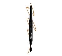 NYX Professional Makeup Fill & Fluff Eyebrow Pomade Pencil: Blonde | Creamy Pomade Formula, Precise Tip, Paddle Brush For Blending, Dual Ended Fill and Fluff Applicator