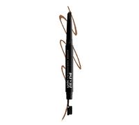NYX Professional Makeup Fill & Fluff Eyebrow Pomade Pencil: Taupe | Creamy Pomade Formula, Precise Tip, Paddle Brush For Blending, Dual Ended Fill and Fluff Applicator