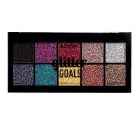 NYX Professional Makeup Glitter Goals Cream Pro Palette - Glitter Palette with 10 Silky Glitter Cream Eyeshadow Makeup Shades