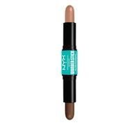 NYX Professional Makeup Highlight & Contour Stick, Dual-Ended Contour Stick, Shapes and Brightens, Blendable & Vegan, Wonder Stick, Medium