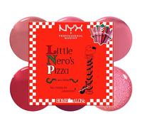 NYX Professional Makeup Home Alone Butter Gloss Pinks/Reds, Limited Edition, Non-Sticky, Shiny Finish, Pink & Red Shades, 6-Piece Set