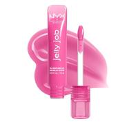 NYX Professional Makeup Jelly Job Peptide Lip Gloss, High-Shine Glassy Finish, Volumizing Peptide Complex & Cherry Oil, 16 Shimmer & Pure-Shine Shades, Shade: Jelly Icing