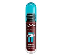 NYX Professional Makeup Lip IV Hydrating Gloss Stain, Lip Gloss, Up to 12HR Hydration, High Pigment, Wet Shine Finish, Water Bout Wine